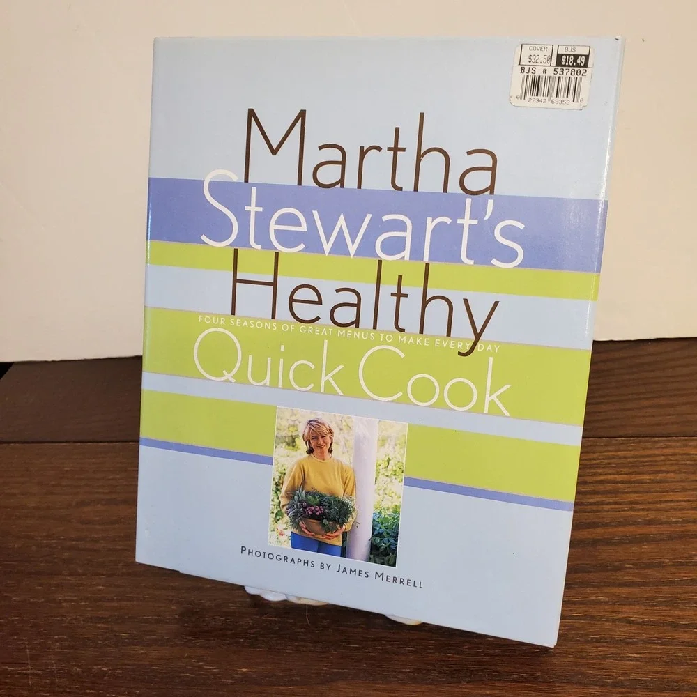 Vtg Martha Stewart's 1997 Hardcover Healthy 52 Quick Menus 175 Sensible Recipes‎